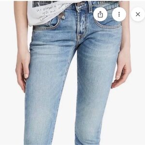 R13 - Boy Skinny Jeans, Size 28